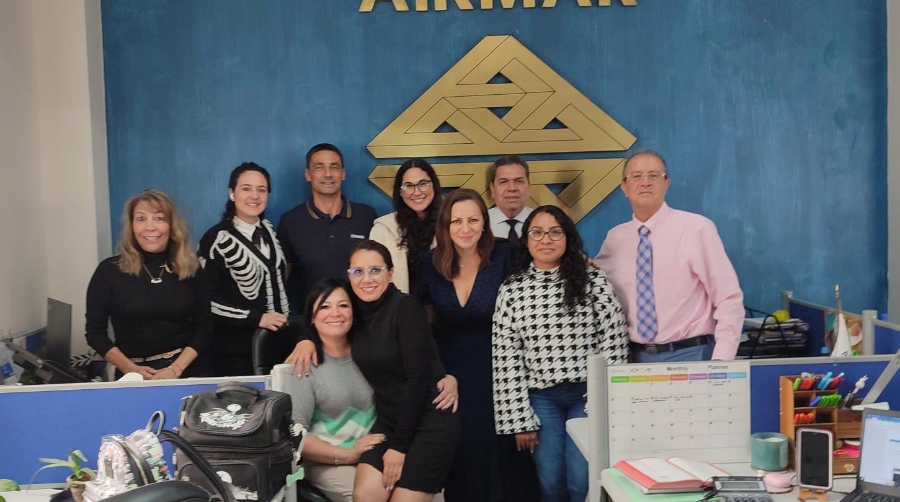 En octubre de este año, el director de Aire&amp;Mar de Transnatur, Sergi Llorens, se desplazó durante dos semanas a Ciudad de México y visitó las instalaciones de Airmar.