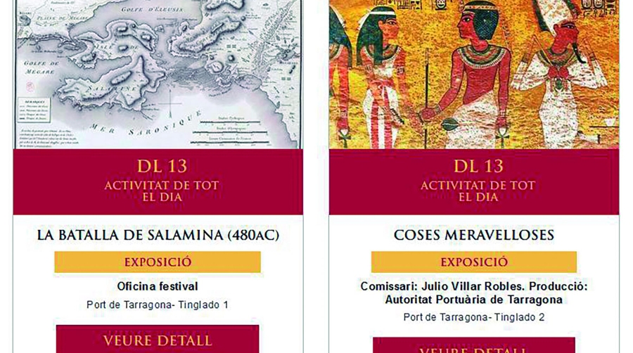 Port Tarragona abre dos nuevas exposiciones en el marco de la programación del festival romano Tarraco Viva