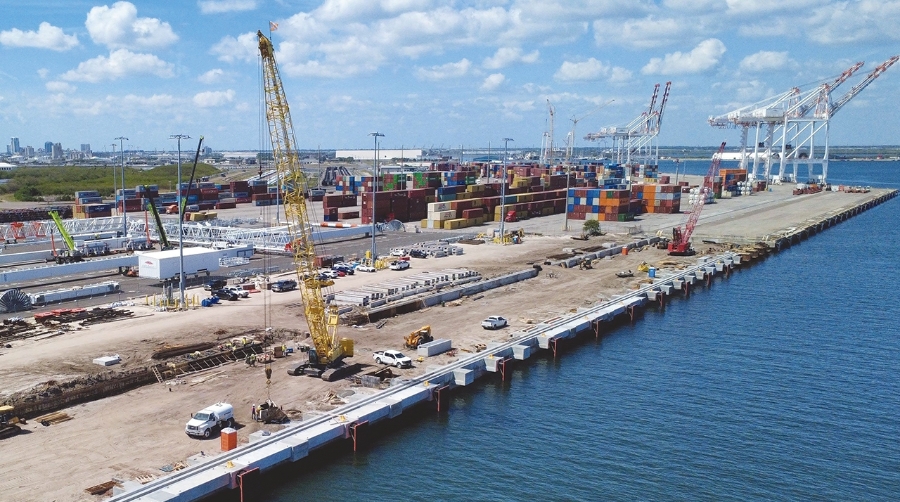 ShibataFenderTeam suministra las defensas del nuevo muelle del Puerto de Tampa