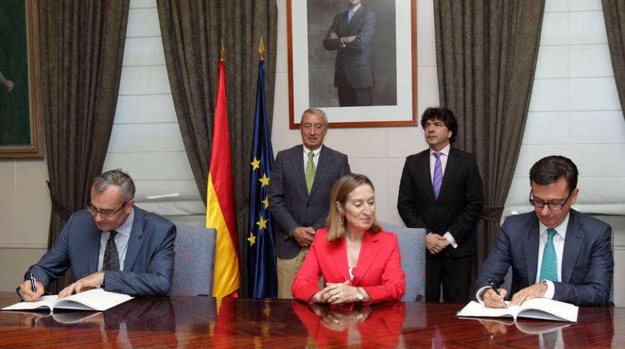 OPPE y Adif sellan con el Banco Europeo de Inversiones un pr&eacute;stamo de 230 millones