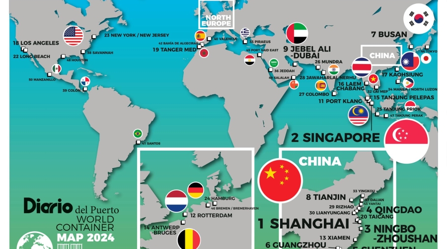 World Container MAP 2024 de Diario del Puerto.
