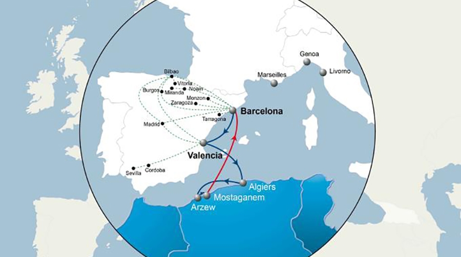 CMA CGM lanza un nuevo servicio dedicado que conectar&aacute; los puertos de Barcelona y Valencia con Argelia
