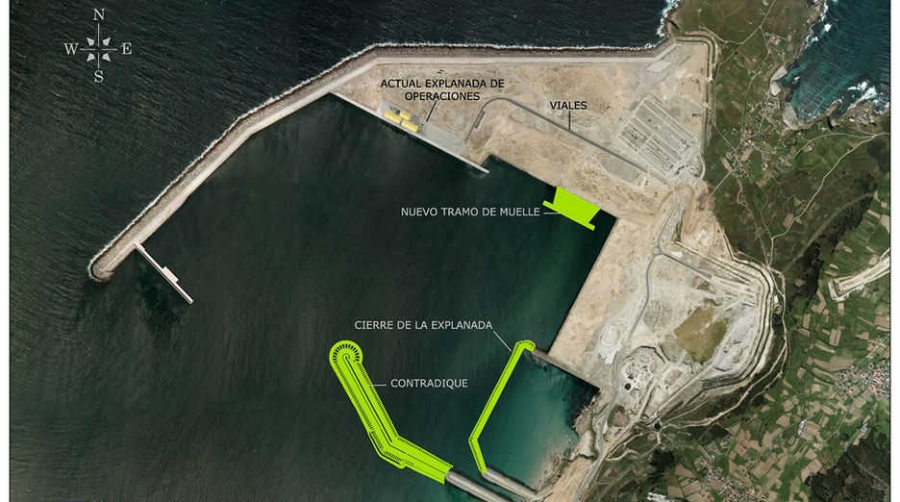 El proyecto del contradique del Puerto Exterior de A Coru&ntilde;a se completa con 300 nuevos metros de muelle