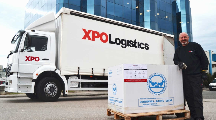 XPO Logistics recoge m&aacute;s de 4,5 toneladas de comida para los Bancos de Alimentos de Espa&ntilde;a