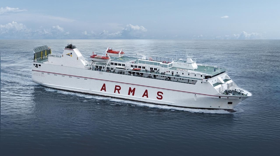 El ferry “Volcán de Tauce” sustituye al “Volcán de Taburiente” en la línea.