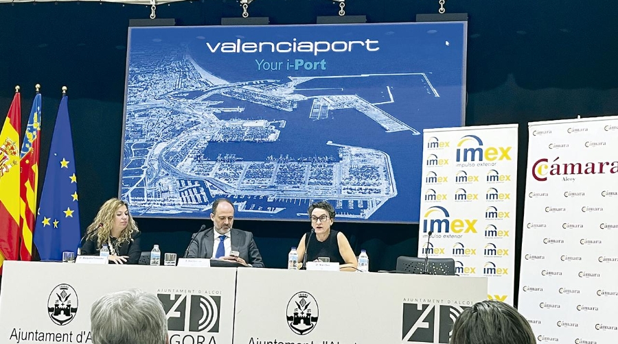 IMEX y la Cámara de Comercio de Alcoi han invitado a Mar Chao, presidenta de Valenciaport, a exponer su visión sobre el comercio internacional.