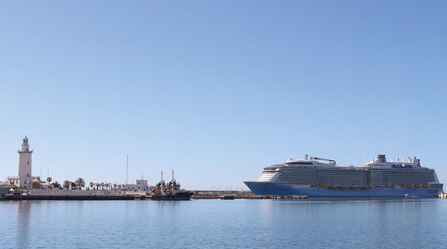 El &quot;Anthem of the Seas&quot; se estrena en M&aacute;laga