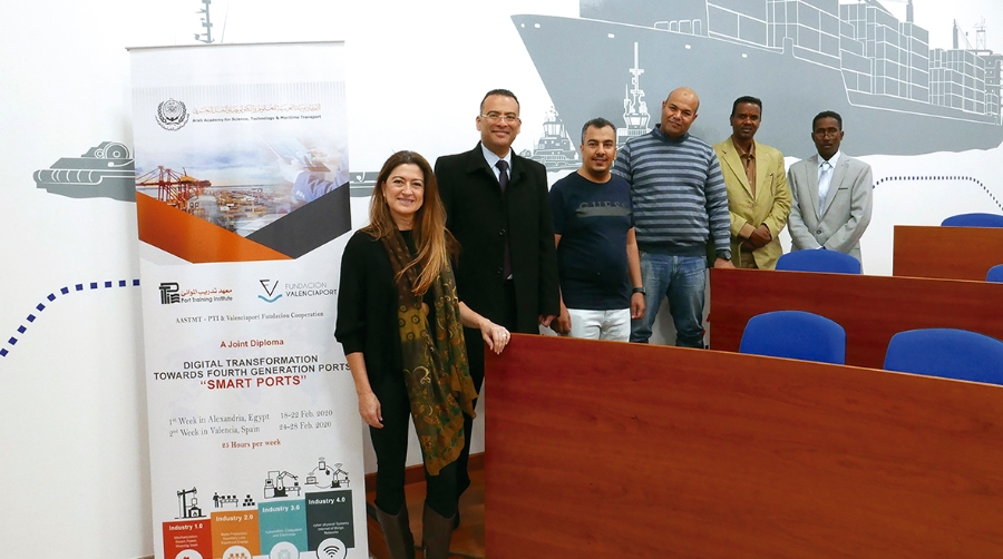 La Fundaci&oacute;n Valenciaport imparte un curso sobre Transformaci&oacute;n Digital en puertos a directivos de Arabia Saud&iacute;, Sud&aacute;n y Egipto