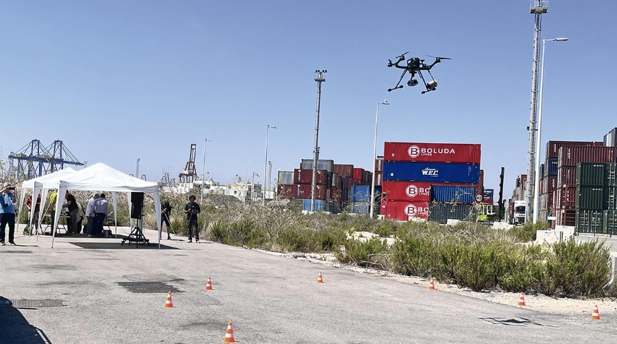 La APV se vale del 5G, drones autónomos y realidad aumentada para aumentar la seguridad portuaria