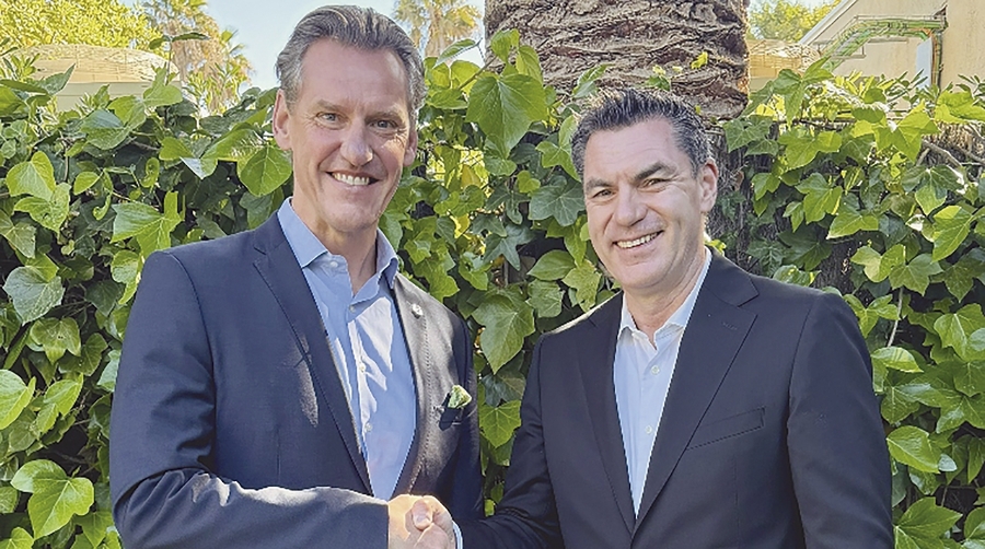 Jochen Thewes, CEO de Logistics Clusters de AD Ports Group y Joerg Roehl, CEO de MBS Logistics.