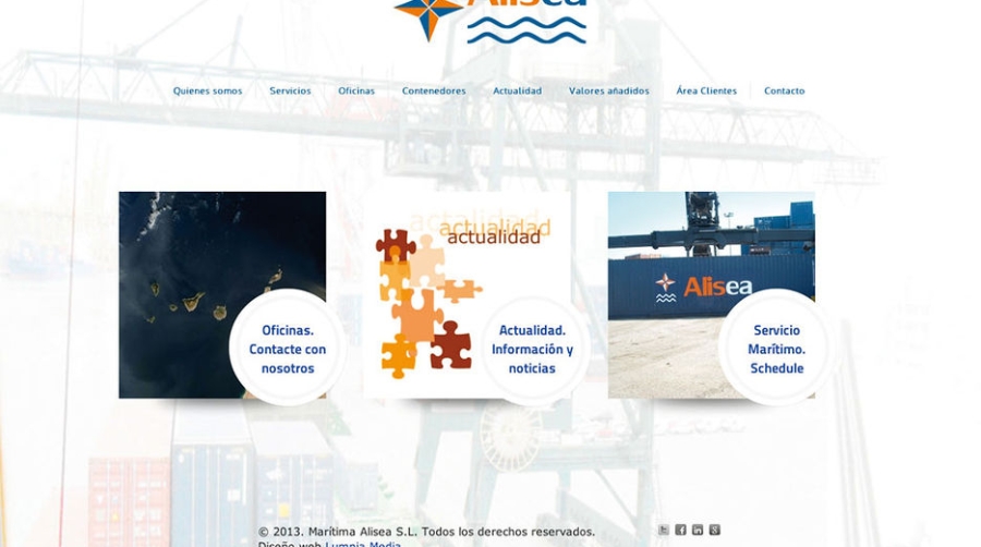 Mar&iacute;tima Alisea actualiza su web dot&aacute;ndola de &aacute;rea privada para clientes