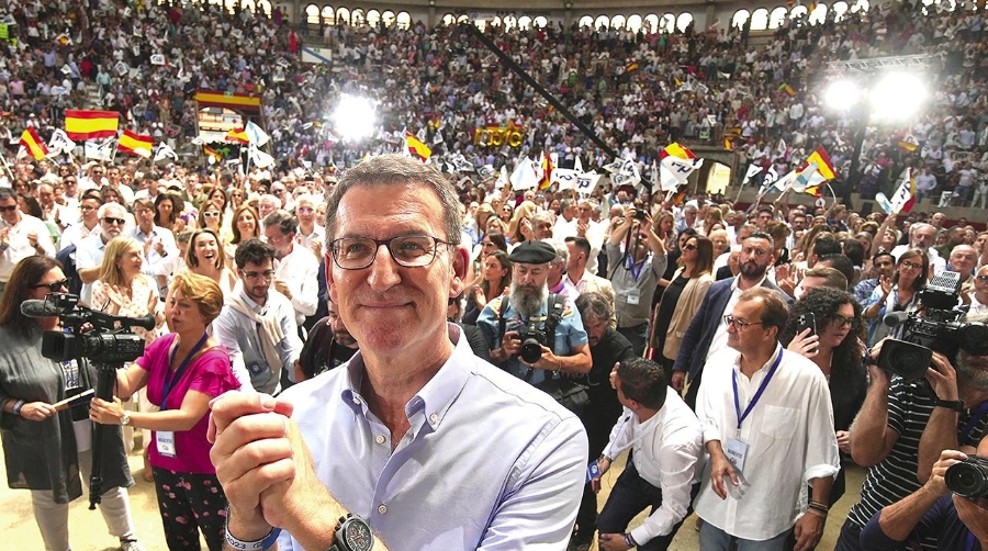 Alberto Núñez Feijóo, candidato del Partido Popular a la presidencia del Gobierno.