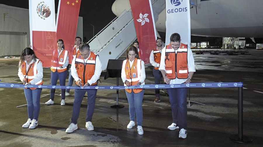 Geodis celebra su vuelo 500 de carga dedicada desde Asia a México