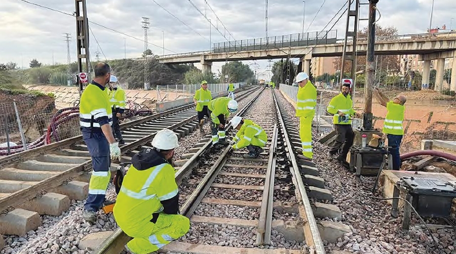Las obras en las líneas afectadas han ido avanzando desde el primer día.