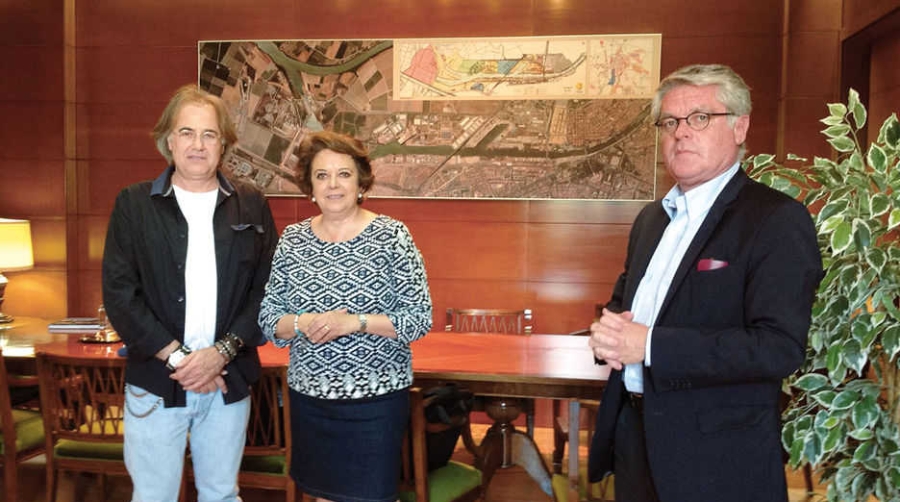 La presidenta del Puerto de Sevilla se re&uacute;ne con los responsables de Open Star