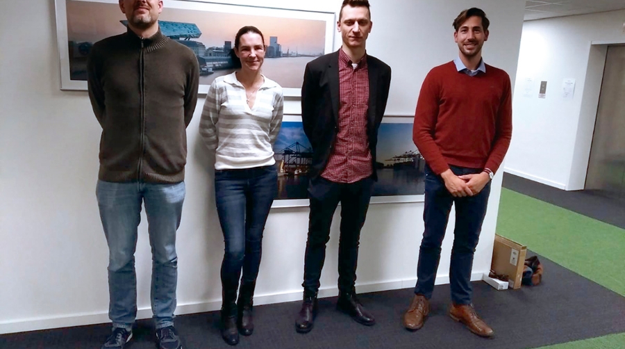 Stijn Fermon, Jeny De Wachter, Jasper Vinks y Kevin Wuytack, miembros de SG Benelux.