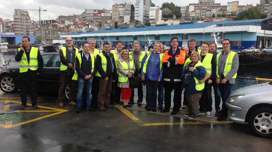 Una delegaci&oacute;n de Finlandia visita el Puerto Pesquero de Vigo con el presidente de la APV