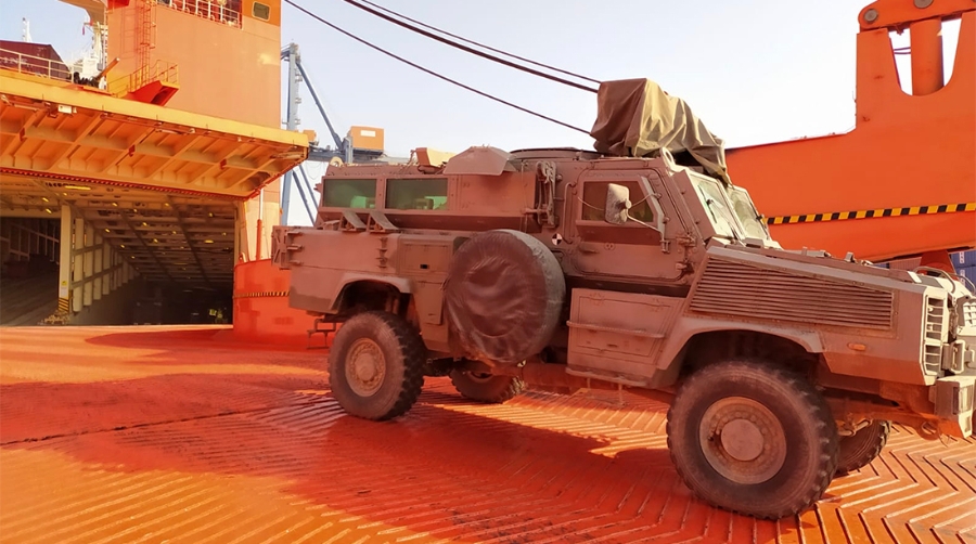 El puerto de Castell&oacute;n acoge la operativa de descarga de material militar procedente de Irak