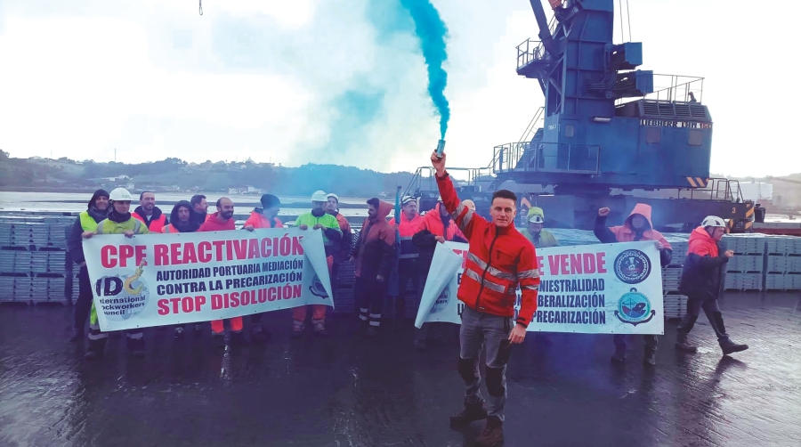 Los estibadores denuncian “la falta de voluntad negociadora por parte de la patronal”, que mantiene su intención de liquidar el CPE.