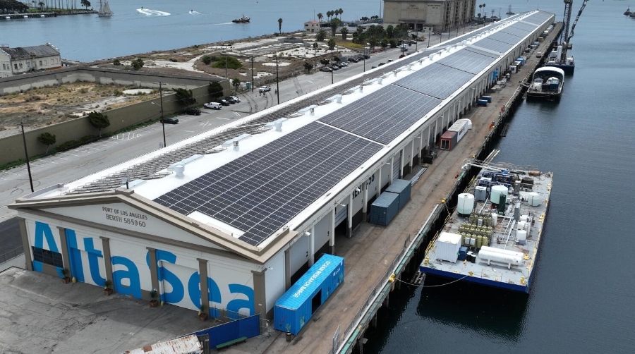 Instalaciones de AltaSea en el Port de Los Angeles.