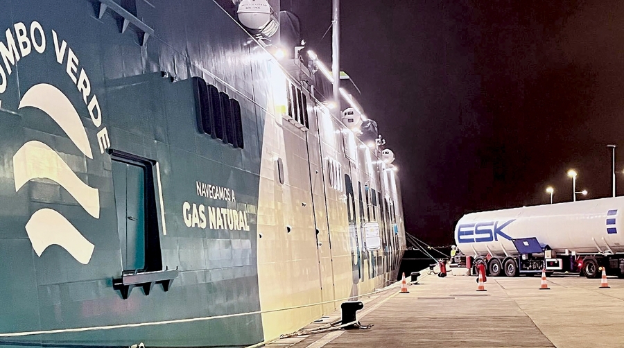 La operativa supone todo un hito para el transporte marítimo en las islas.