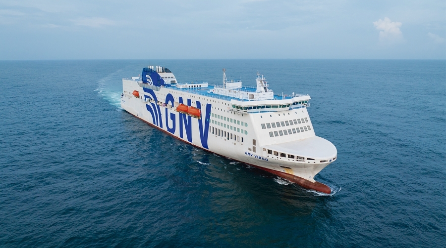 El “GNV Virgo” es la tercera unidad ro-pax encargada a los astilleros Guangzhou Shipyard International de Cantón (China).