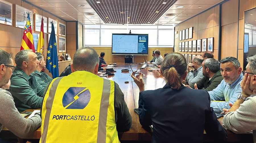 Un momento del encuentro mantenido hoy para organizar el dispositivo de seguridad de “Escala a Castelló”.