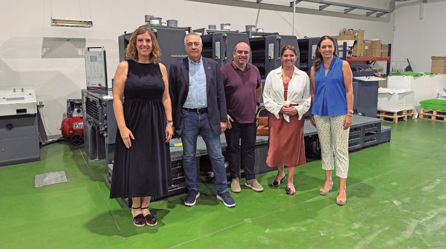 Pere Navarro y Blanca Sorigué visitan Grupo Diario.