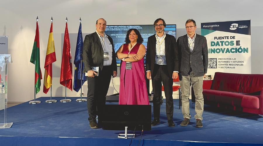 La mesa de carga aérea fue moderada por Miguel Jiménez, director de Diario del Puerto, y contó con representantes de Asercomex, Altair Consultores Logísticos y Foro Madcargo.