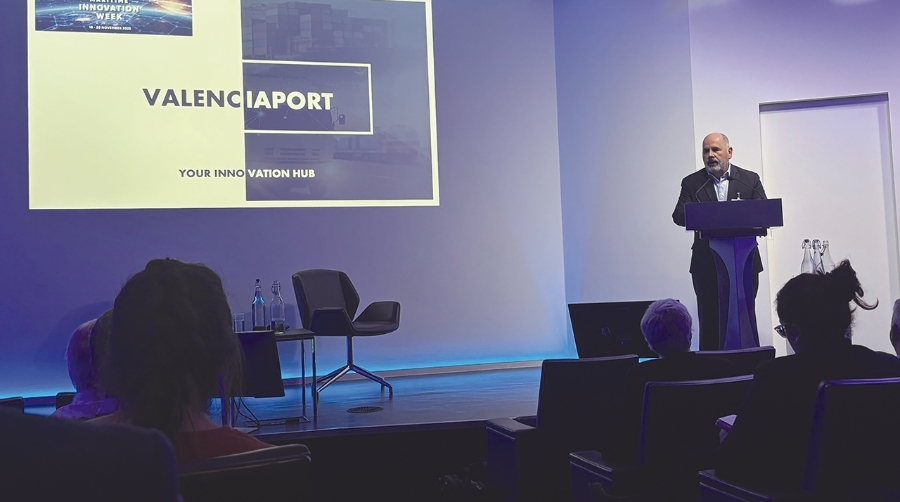 Juan Manuel Díez, Chief Innovation Officer de Valenciaport, durante su intervención.