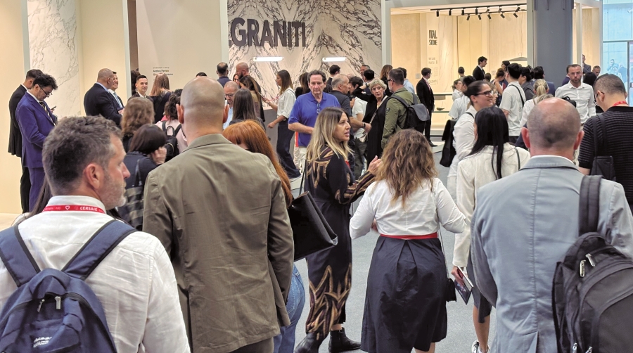 Cersaie ha aumentado su superficie expositiva este año hasta los 155.000 metros cuadrados. Foto H. T.