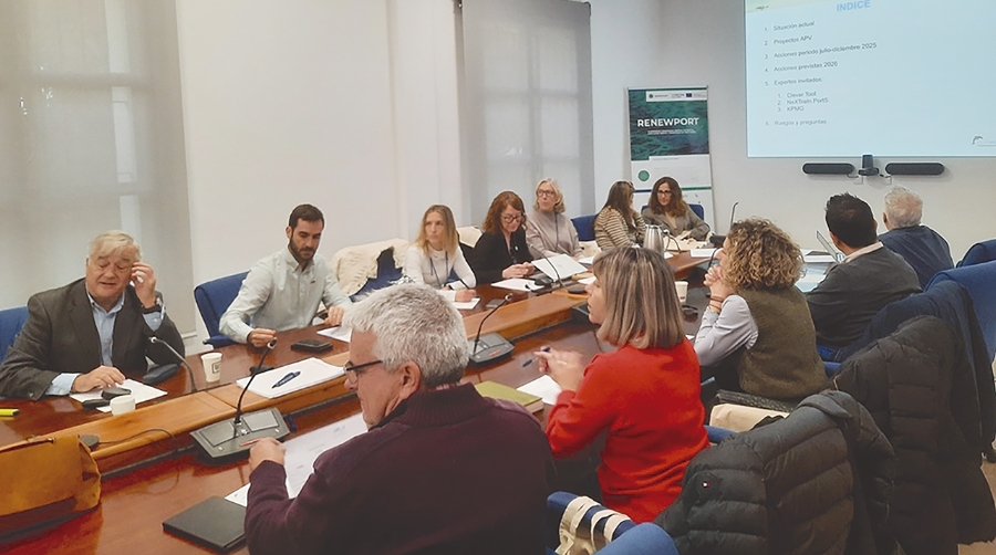 Un momento de la reunión de los miembros del proyecto Ecoport II.