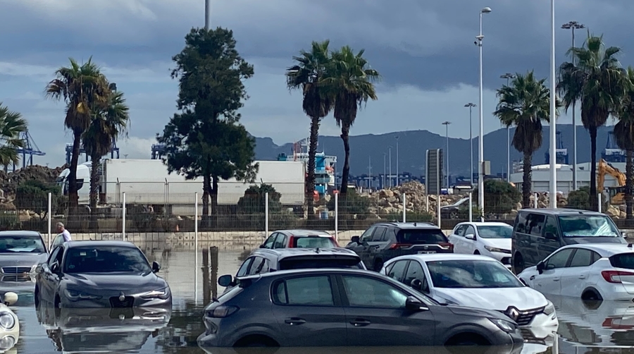 El temporal complica el acceso a la Estación Marítima del Puerto de Algeciras