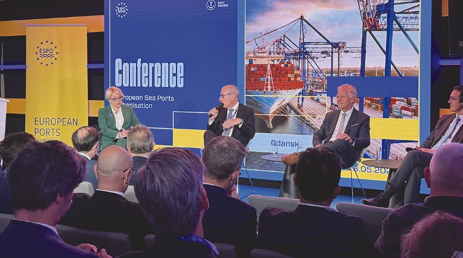 El presidente de Port de Barcelona, José Alberto Carbonell, ha participado en una de las mesas redondas del encuentro anual de ESPO.