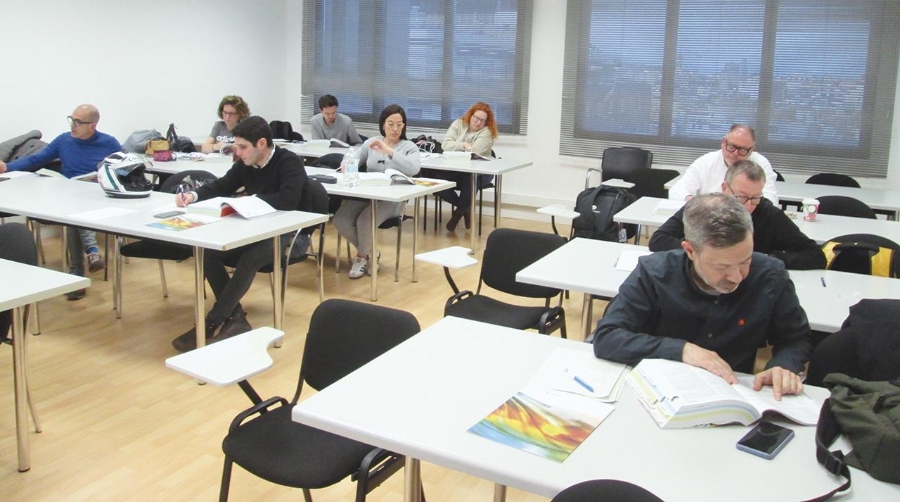 Alumnos en una formación de ATEIA-OLTRA Barcelona.