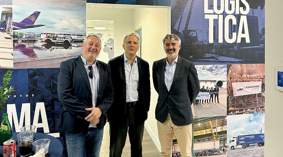 Agustín Sánchez, empresario; Francisco Herrero, director general de Lamaignere y Jordi Boada, executive director Andalucia Trade en Estados Unidos.