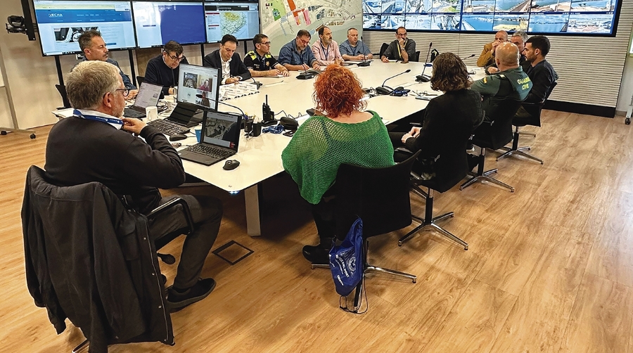 Port Tarragona i Marina Port Tarraco realizan un simulacro de coordinación en emergencias