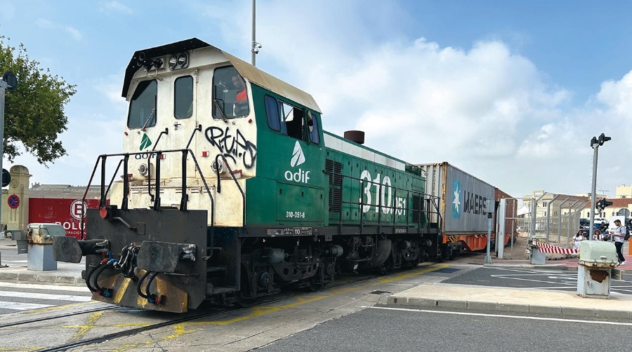 Los trenes de mercancías registraron cifras inferiores en las redes tanto de Adif como de Adif AV.