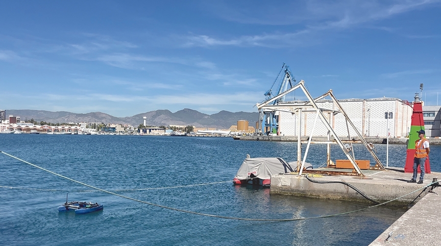 Un momento de las pruebas en el Puerto de Castellón.