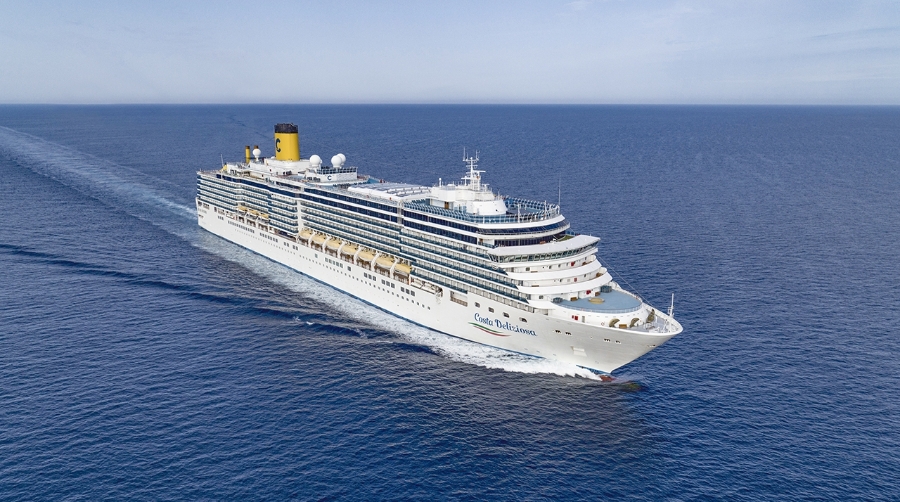 A bordo del “Costa Deliziosa” viajan más de 2.000 pasajeros.