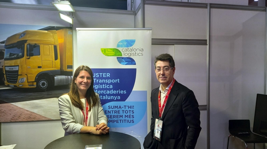 Marta Losada, gerente del Cluster Catalonia Logistics, y Joaquim Salvat, presidente del Cluster.