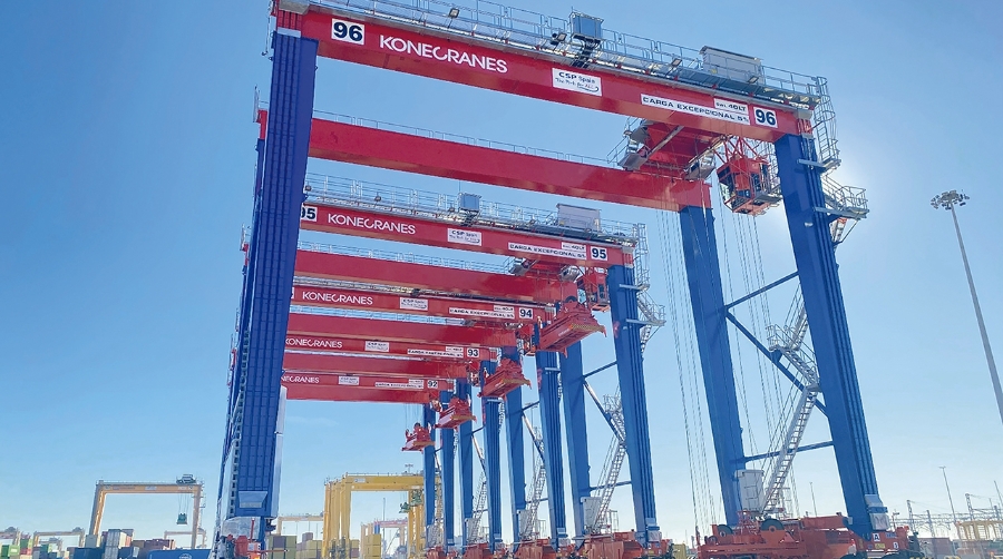 Konecranes incrementa un 21,3% el valor de los pedidos de maquinaria portuaria
