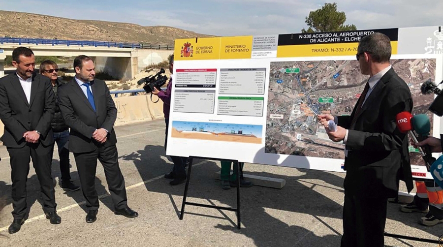 Comienzan las obras de duplicaci&oacute;n de la calzada de la N-338 en el acceso al Aeropuerto de Alicante&nbsp;
