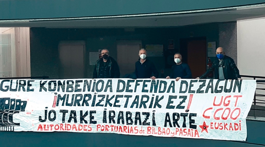 Los sindicatos claman contra la Administraci&oacute;n por el incumplimiento del convenio de Puertos