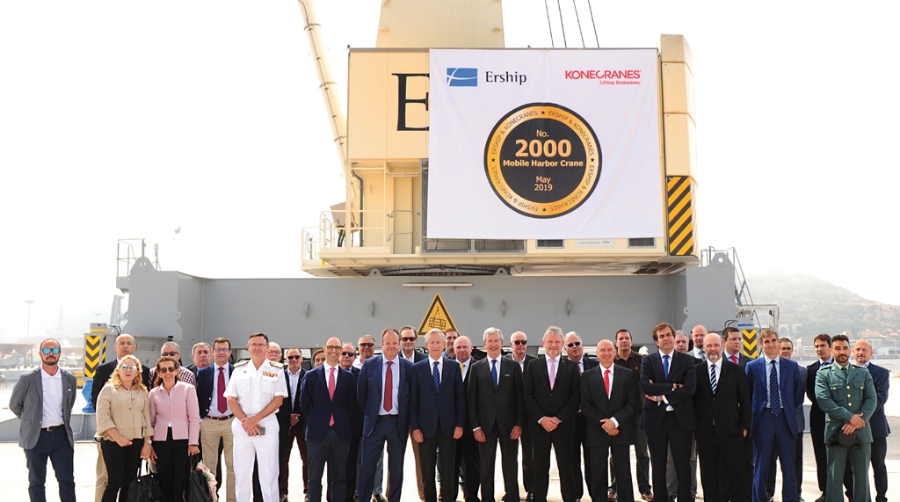Konecranes inaugura su gr&uacute;a m&oacute;vil n&uacute;mero 2.000 en la terminal de Ership en Cartagena