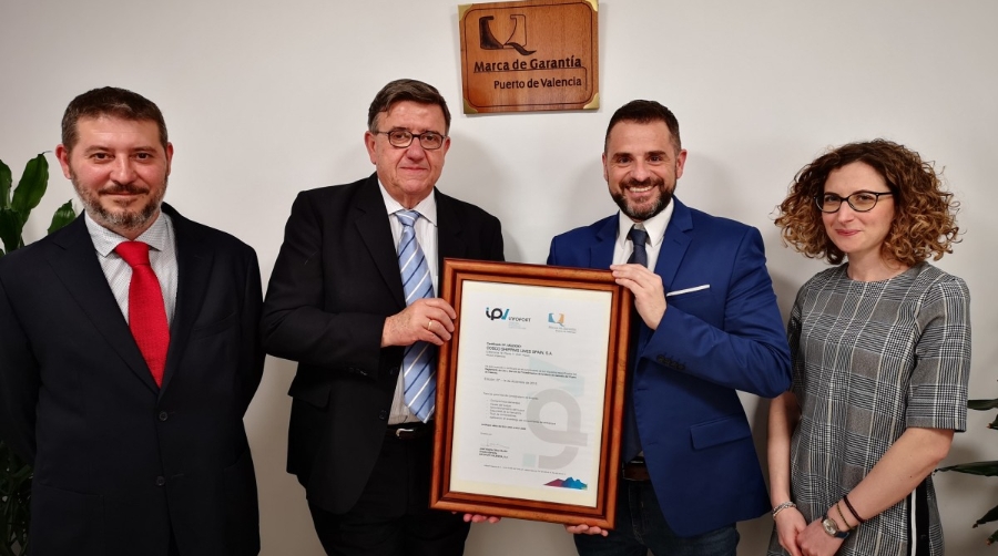 COSCO Shipping Lines Spain recibe el diploma de certificaci&oacute;n en la Marca de Garant&iacute;a