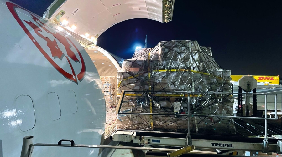 Air Canada consolida su tráfico en España con tres cargueros puros semanales desde Madrid