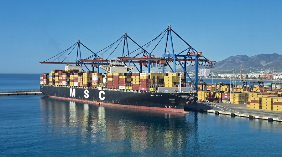 Los contenedores empujan los tráficos de Málaga en el primer semestre
