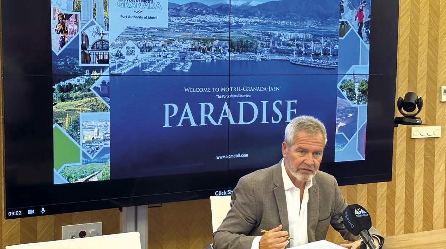 El presidente de la Autoridad Portuaria de Motril, José García Fuentes, ha hecho balance de la temporada de cruceros.