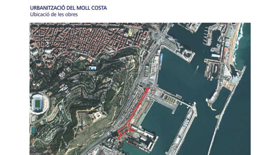 La UTE Copcisa-Voltes urbanizar&aacute; el moll Costa de Barcelona en seis meses por 2,8 millones